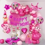 Barbie Theme Birthday Party Decorations Full Set of Balloons & Items