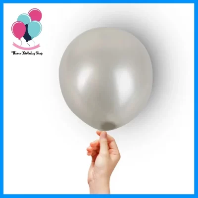 Latex Silver Colour Balloon