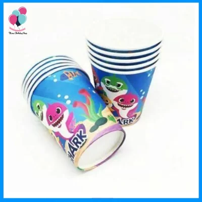 Baby Shark Themed Paper Cups – Pack of 10