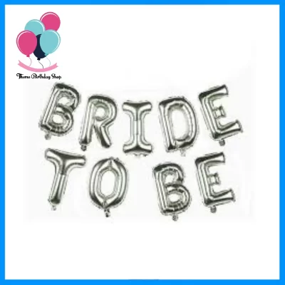 Bride To Be Silver Foil Balloons