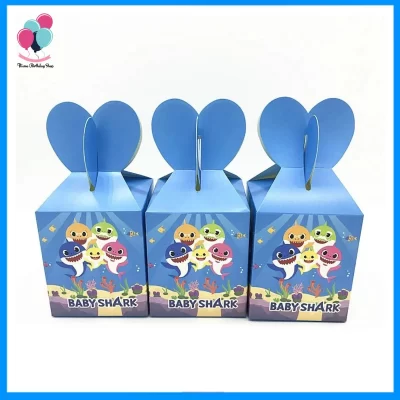 Baby Shark Themed Party Favor Boxes – Pack of 10