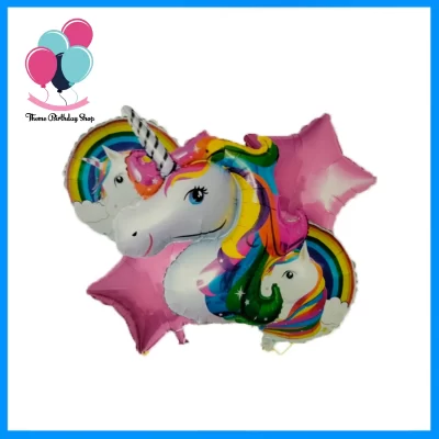 Unicorn Rainbow Balloon Set - Magical Party Decor