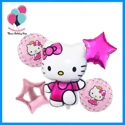 Hello Kitty Themed Balloon Set - Cute & Colorful Party Decor