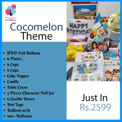 Cocomelon Theme Birthday Decoration Kit