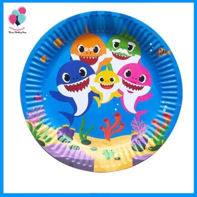 Baby Shark Themed Party Plates – Pack of 10